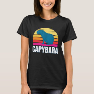 Camiseta Capivara  Capivara  Roedor Animal de Estimação Pôr