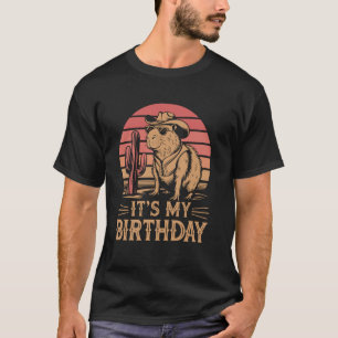 Camiseta Capivara Caubói Fofo, Aniversário Western Retrô En