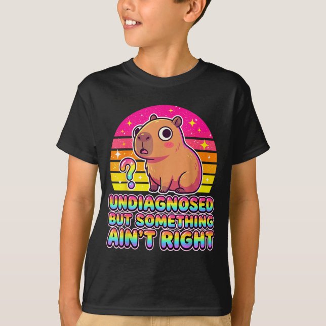 Camiseta Capivara com Algo Errado, mas sem Diagnóstico (Frente)