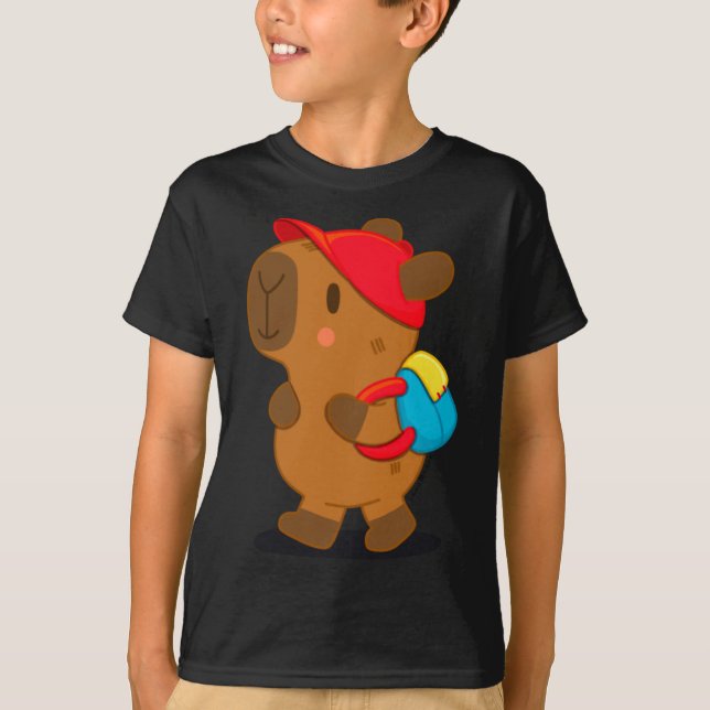 Camiseta Capivara Com Mochila (Frente)