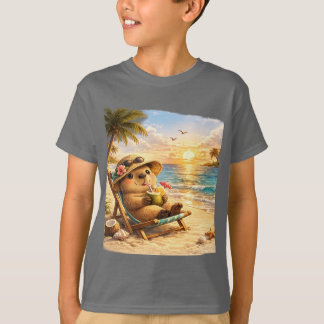 Camiseta Capivara da Praia de Coco | Desi Tropical de Verão