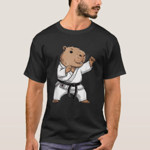 Camiseta Capivara de Artes Marciais Engraçado Karate Taekwo
