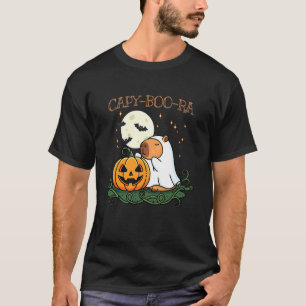 Camiseta Capivara de Halloween Fantasma Capy-Boo-Ra Jack-o-