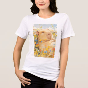 Camiseta Capivara Descansando em Pastagens Pacífico