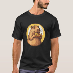 Camiseta Capivara Desfrutando de Deliciosos Lanches