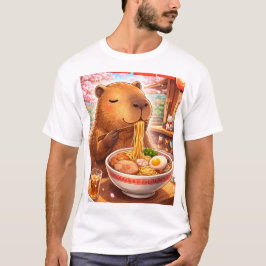 Camiseta Capivara desfrutando Ramen