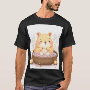 Camiseta Capivara Dia de Spa na Banheira de Hidromassagem R
