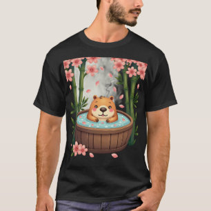 Camiseta Capivara Dia de Spa Relaxamento na Banheira de Hid