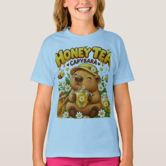 Camiseta Capivara do Chá de Mel | Design Fofo, Aconchegante