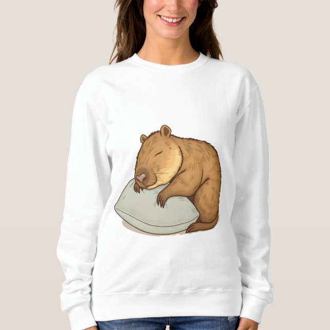 Camiseta Capivara dormindo Sonolenta (Frente)