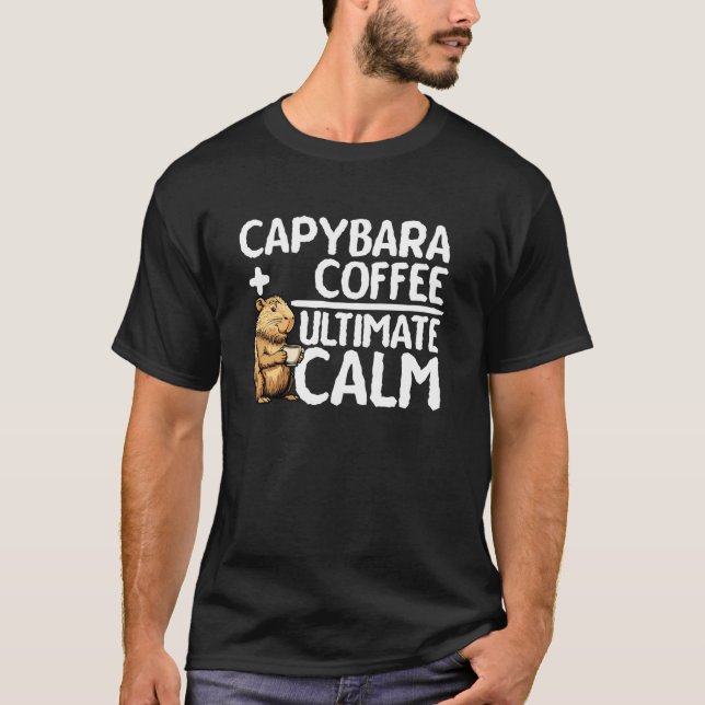 Camiseta Capivara e Café Ultima Calma (Frente)
