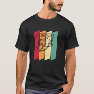 Camiseta Capivara Engraçada de Pára-Quedas Retro - Pára-Que