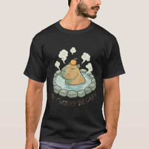 Camiseta Capivara engraçada não se preocupe seja capy roedo
