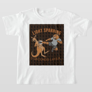 Camiseta Capivara Engraçada vs Canguru Sparring Leve MMA Me
