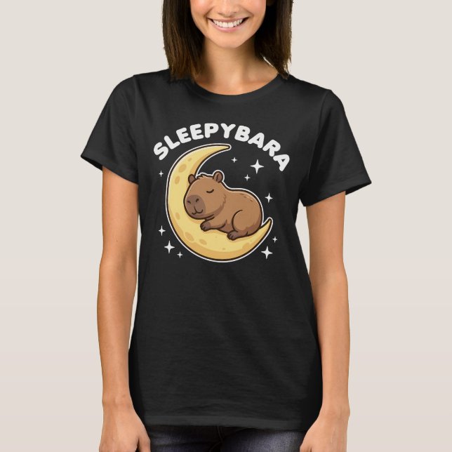 Camiseta Capivara Fofa Sleepybara (Frente)