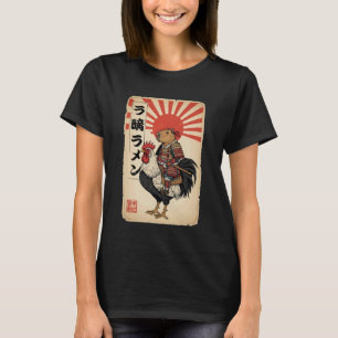 Camiseta Capivara Galo Samurai Japonês Vintage Frango