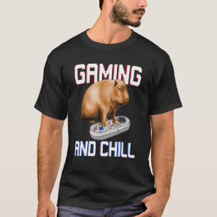 Camiseta Capivara Jogando Video Game Vida Selvagem Animal C