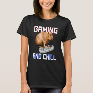Camiseta Capivara Jogando Video Game Vida Selvagem Animal C