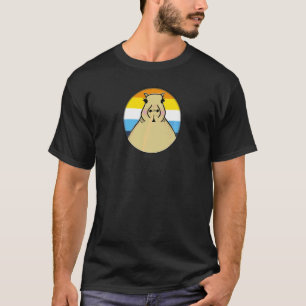 Camiseta Capivara LGBTQIA+ Em Círculo de Orgulho Arorromânt