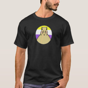Camiseta Capivara LGBTQIA+ no Círculo do Orgulho Arco-íris 