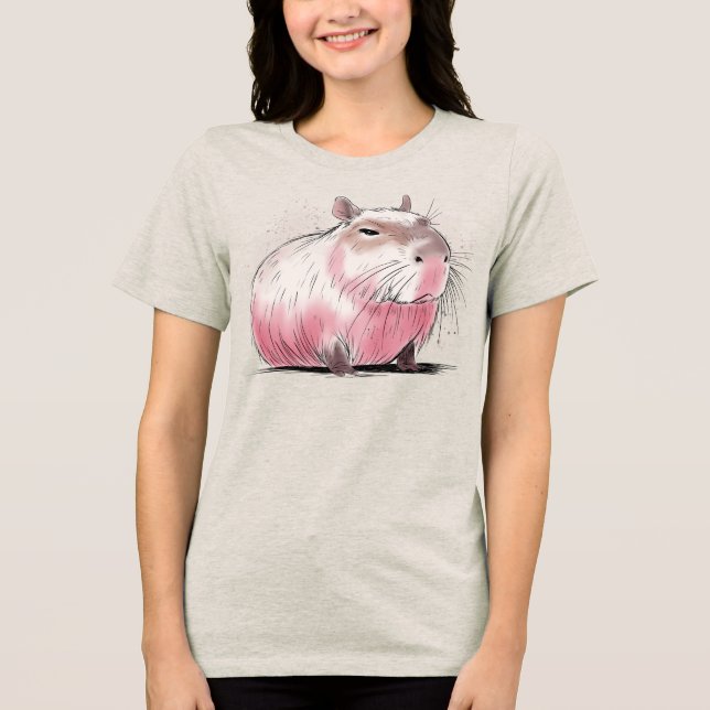 Camiseta Capivara Mal-humorada (Frente)