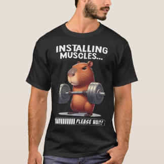 Camiseta Capivara Musculação Fitness Capivara Peso