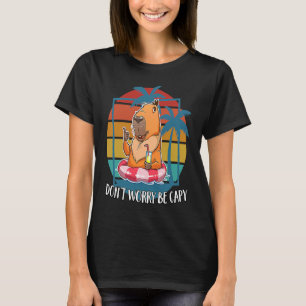 Camiseta Capivara  Não se preocupe seja Capy Capivara