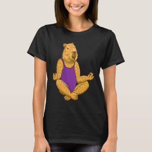 Camiseta Capivara poses de Yoga Meditação exercícios de tre