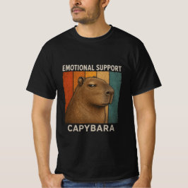 Camiseta Capivara Relax Retro Pôr do Sol Vintage Amante de