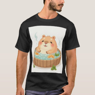 Camiseta Capivara Relaxamento em Banheira de Hidromassagem
