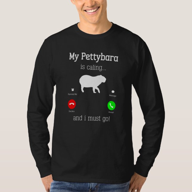 Camiseta Capivara Roedor Gigante Para Pettybara (Frente)