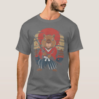 Camiseta Capivara Samurai Japonês engraçado