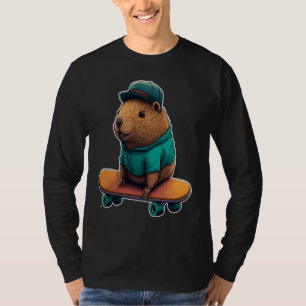 Camiseta Capivara Skater Grind Ollie e Represente seu amor