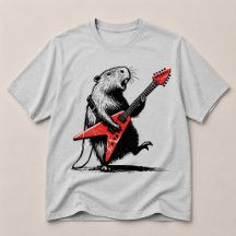 Capivara Tocando Guitarra Elétrica com Tudo