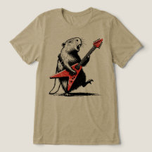 Capivara Tocando Guitarra Elétrica com Tudo
