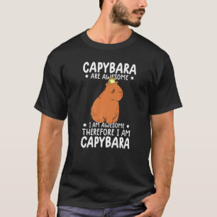 Camiseta capivaras são incríveis, portanto eu sou engraçado