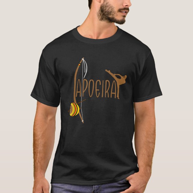 Camiseta Capoeira Athletic Berimbau Instrument Power 2   (Frente)