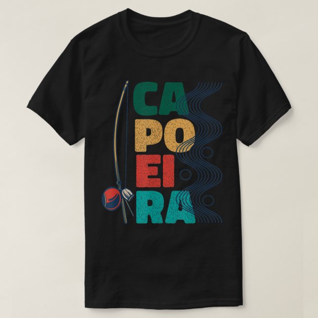 Camiseta Capoeira Berimbau Music Instrument Brazilian  (Frente do Design)