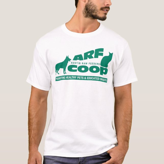 Camiseta Capoeira de ARF: verde no branco (Frente)