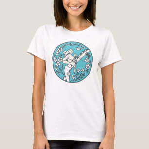 Camiseta Capoeira Feminina: Tocador de Berimbau