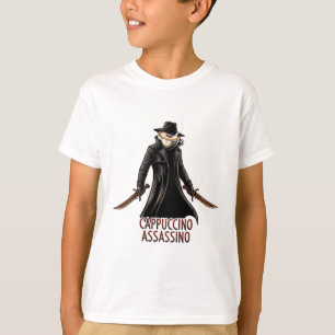 Camiseta Cappuccino Assassino   Dark Humor Italian