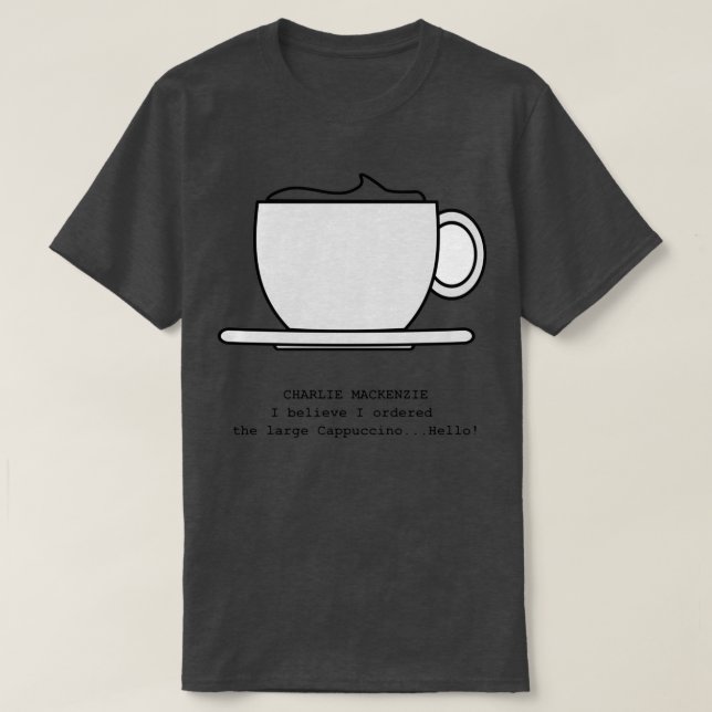 Camiseta Cappuccino Grande (Frente do Design)