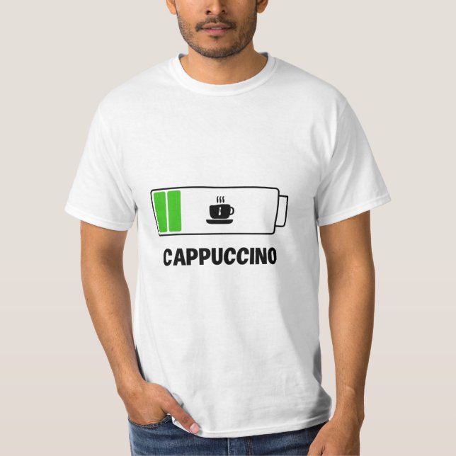Camiseta 'CAPPUCCINO -simple unique typography (Frente)