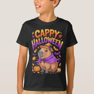 Camiseta Cappy Halloween Capivara Bruxa 