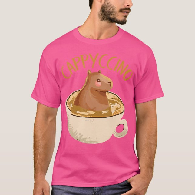 Camiseta Cappyccino Capybara Coffee (Frente)