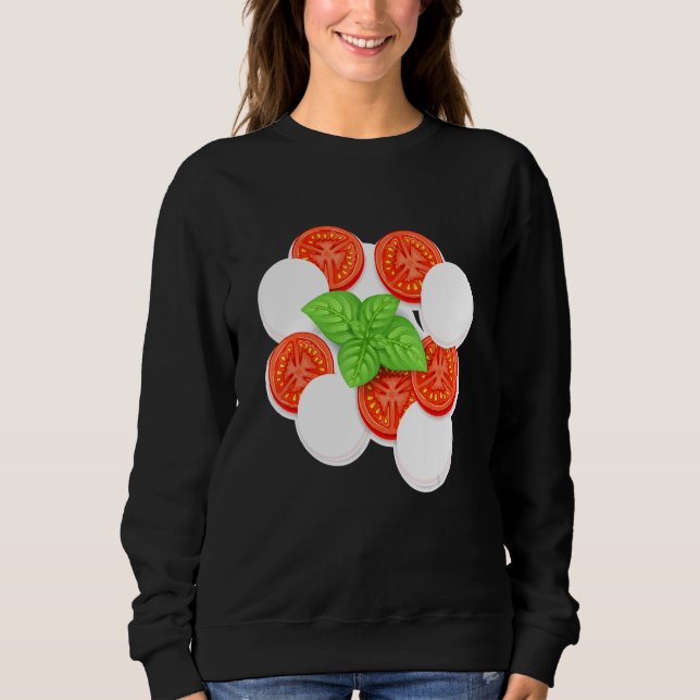 Camiseta Caprese Morzarella I Tomates Hortícolas (Frente)