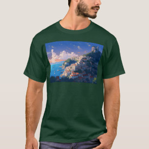 Camiseta Capri Charm Uma Homenagem Artística à Ilha da Itál