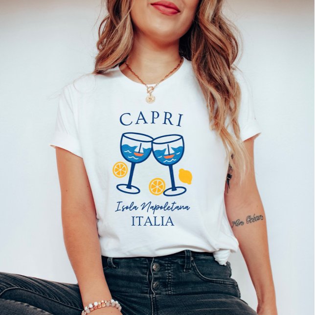 Camiseta Capri - Verão na Itália (Criador carregado)