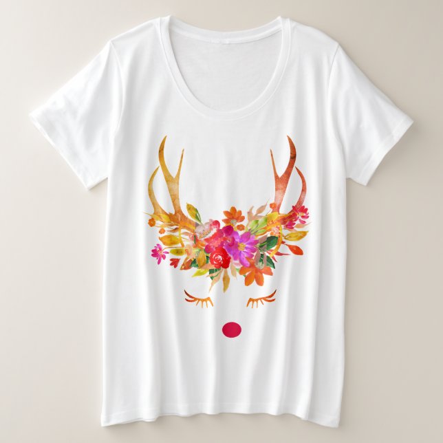 Camiseta Caprichoso Boho Rena de Férias Amor (Frente do Design)