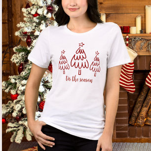 Camiseta Caprichoso Desenho à Mão em Vermelho